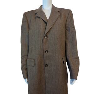 VTG Pierre Cardin Couture Custom Wool Trench Coat Men's 40L Made in the USA